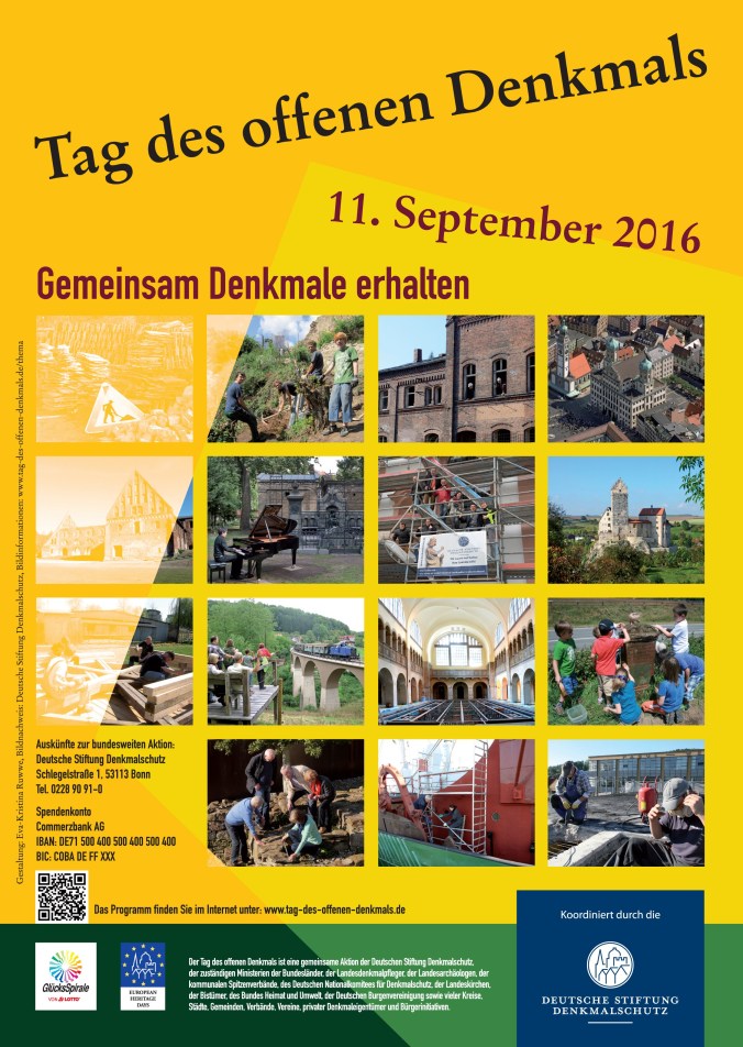 Plakat Denkmaltag 2016
